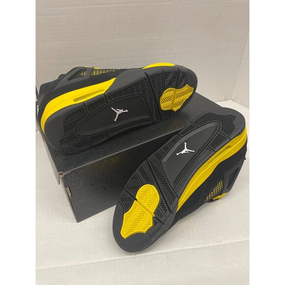 Air Jordan 4 Retro thunder mens size 10.5-NIB - Picture 5 of 12